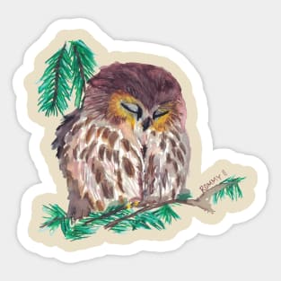 The Owl Sticker